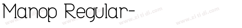 Manop Regular字体转换